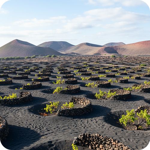 sopečná vinice - La Geria, Lanzarote